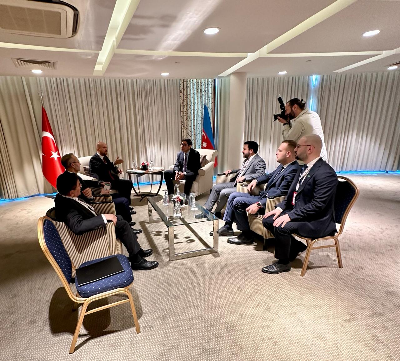 Fərid Qayıbov Bilal Ərdoğanla görüşdü - FOTO