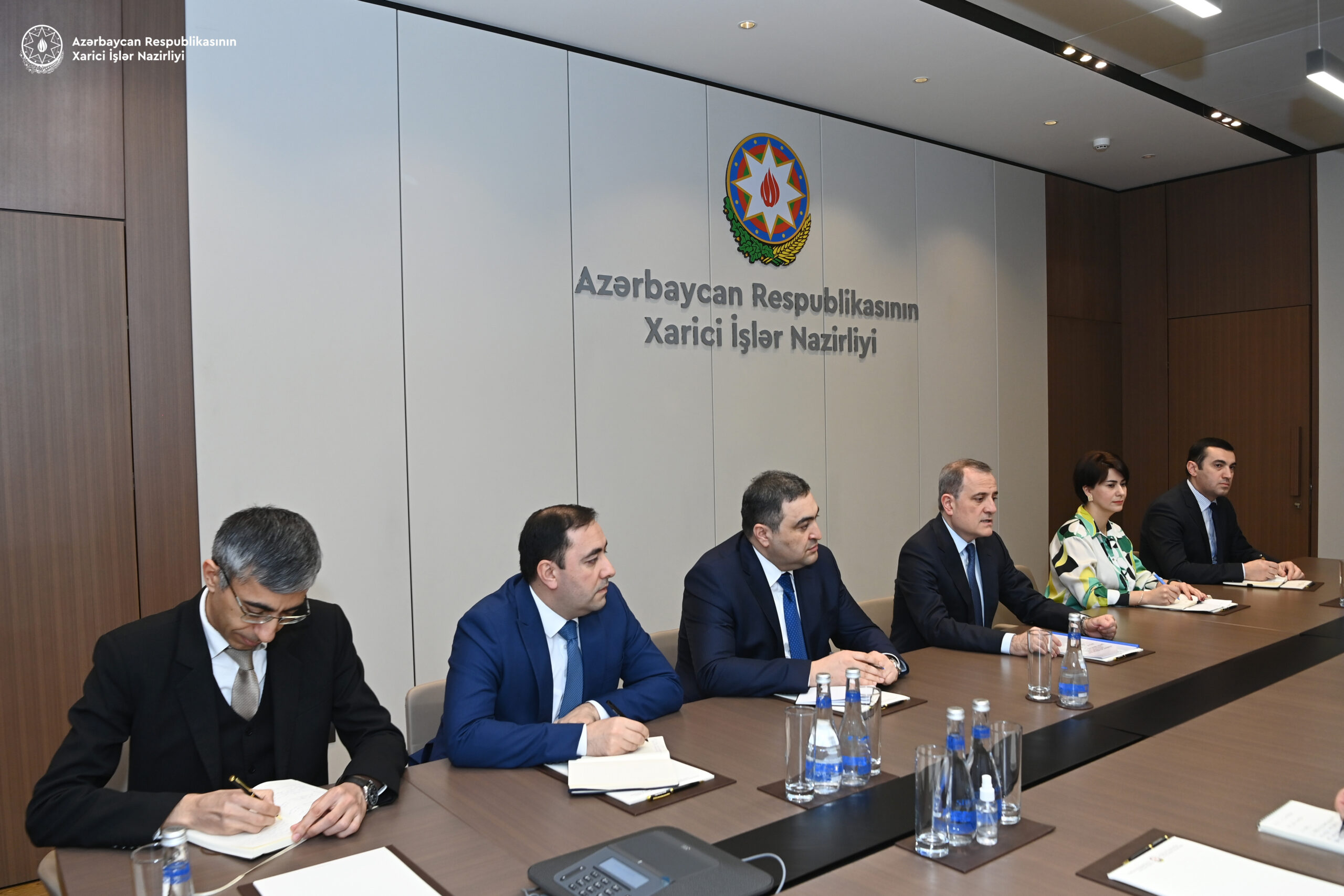 Ceyhun Bayramov mühüm görüşlər keçirdi - FOTOLAR