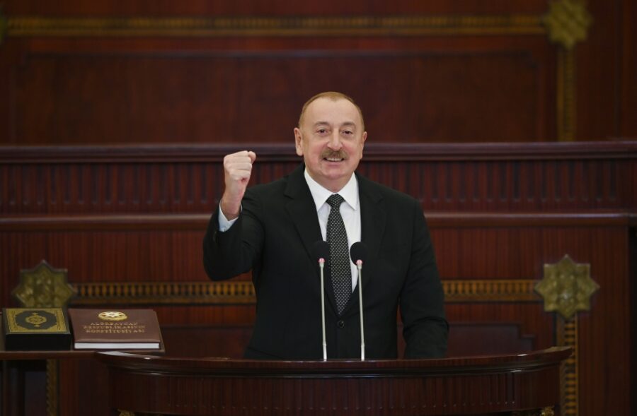 Prezident İlham Əliyev and içdi, nitq söylədi - TAM MƏTN / VİDEO 24 an 20