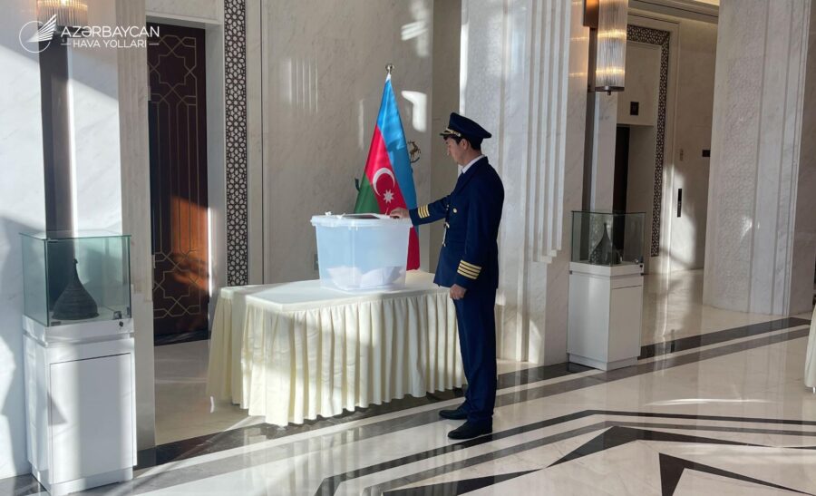 AZAL-ın xaricdə olan əməkdaşları seçkilərdə iştirak edirlər - FOTOLAR