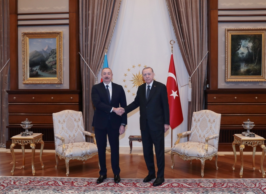 Əliyevlə Ərdoğanın təkbətək görüşü oldu - YENİLƏNİB