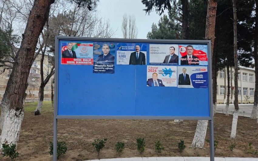 Sabahdan prezident seçkiləri ilə əlaqədar təşviqat başa çatır