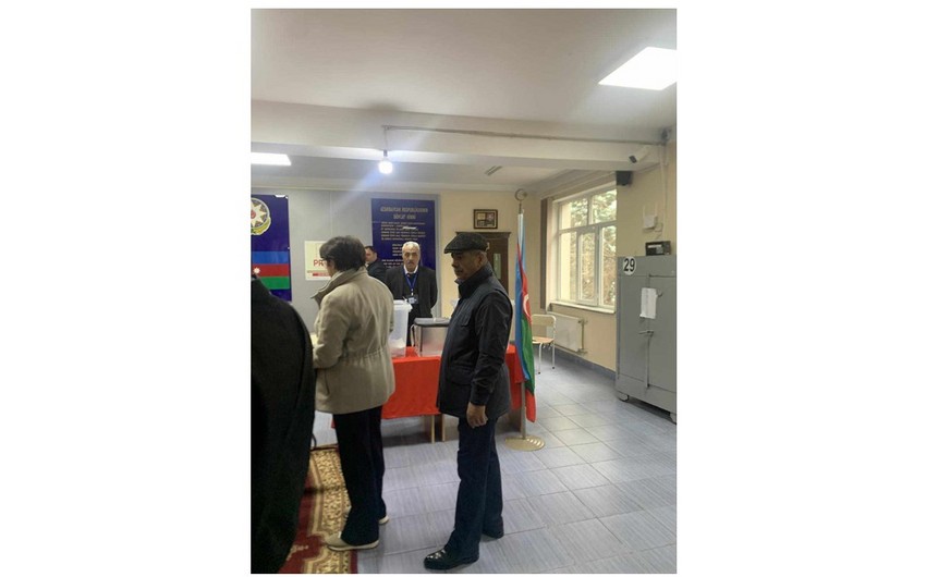 Zakir Həsənov da səs verdi - FOTOLAR