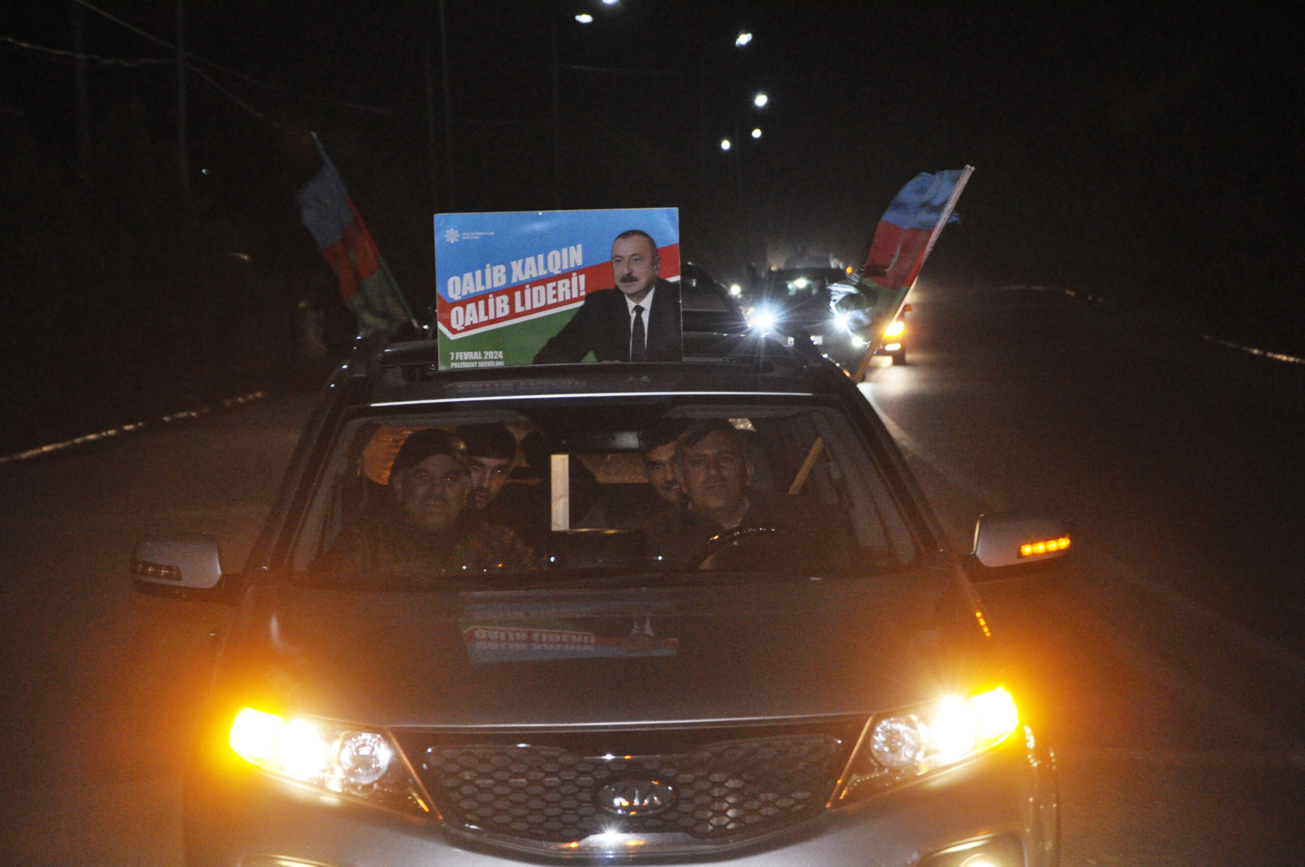 Ağdamda da İlham Əliyevə dəstək yürüşü keçirildi - FOTOLAR