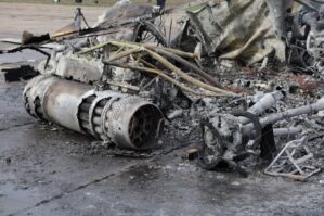 Separatçı bölgədə yerləşən hərbi hissə vuruldu - FOTO/VİDEO