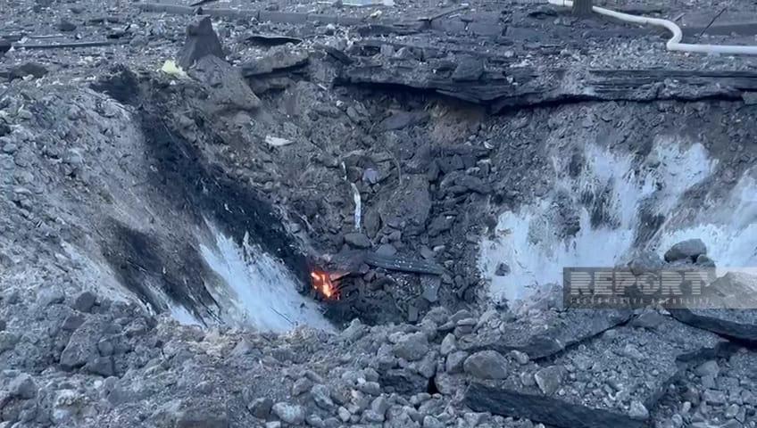 Kiyevə növbəti raket hücumunun nəticələri - FOTOLAR