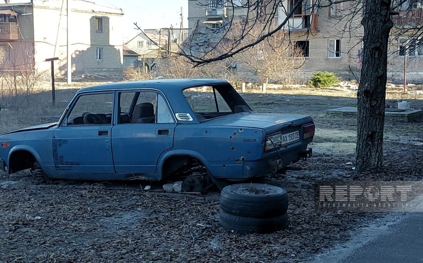 Döyüşlərin yerlə yeksan etdiyi Donbasdan fotoreportaj