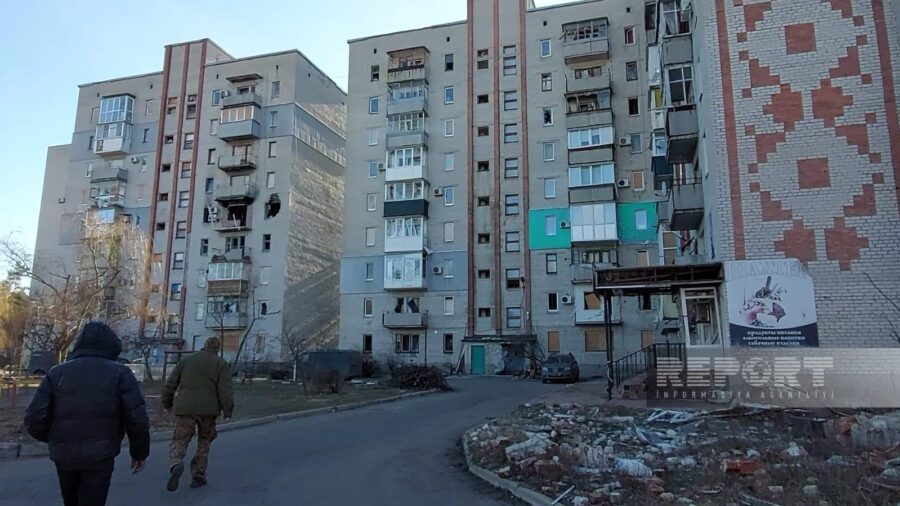 Döyüşlərin yerlə yeksan etdiyi Donbasdan fotoreportaj