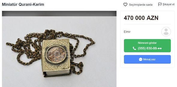 Bakıda yarım milyon manata Quran satılır - FOTO