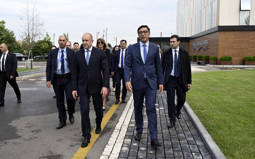 Bolqarıstan Prezidenti və xanımı Milli Gimnastika Arenasında - FOTOLAR