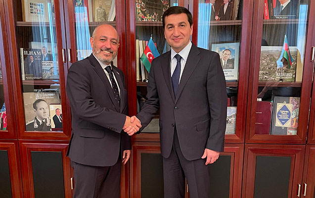 Hikmət Hacıyev BMT Baş katibinin köməkçisi ilə görüşdü - FOTO 1 Hikmət Hacıyev BMT Baş katibinin köməkçisi ilə görüşdü - FOTO