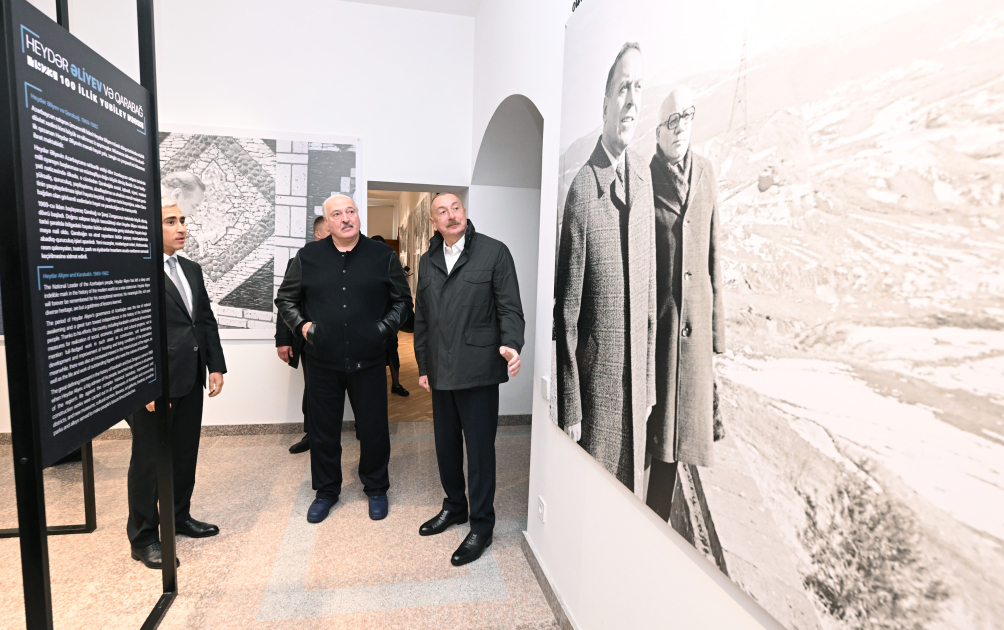 Prezidentlər Şuşada: Lukaşenkonun Qarabağa hədiyyəsi - FOTOLAR 8 br 1