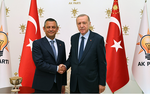 Ərdoğan CHP lideri ilə görüşdü - FOTOLAR