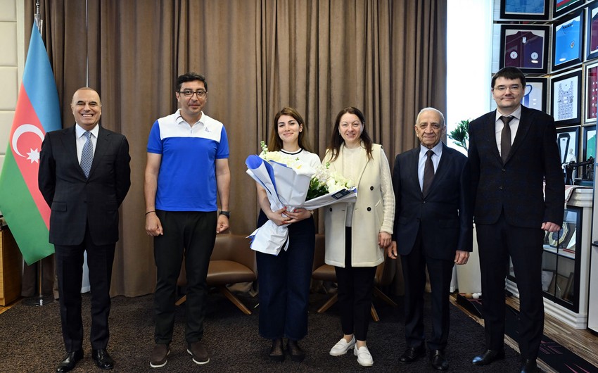 Nazir Ülviyyə Fətəliyevanı qəbul etdi