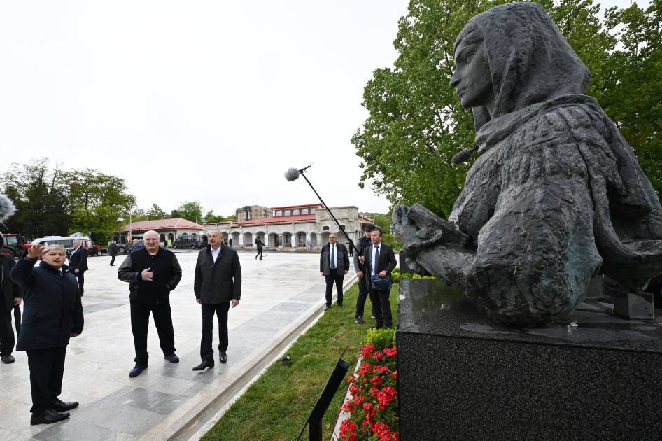 Prezidentlər Şuşada: Lukaşenkonun Qarabağa hədiyyəsi - FOTOLAR 15 gh 2