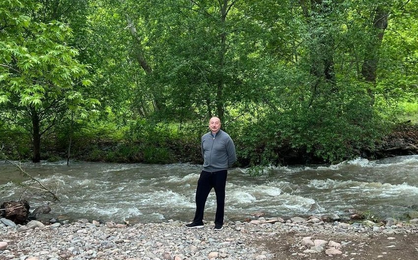 Mehriban Əliyevadan Zəngilan səfəri ilə bağlı paylaşım - FOTO