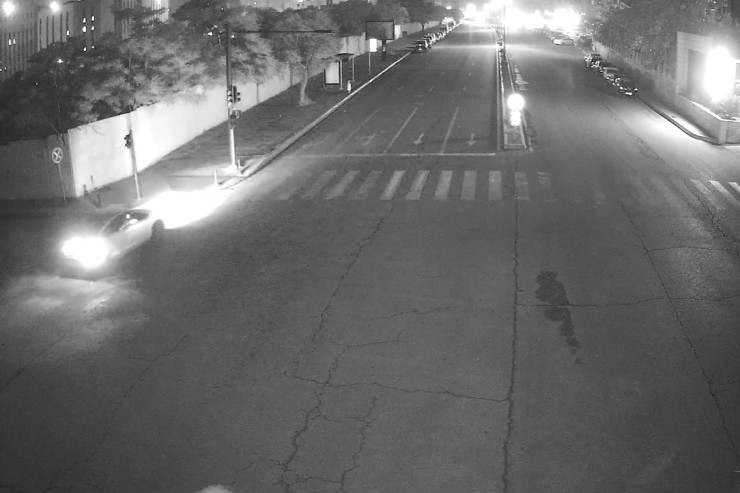 Bakının mərkəzindəki qəza kameralara düşdü - Anbaan video