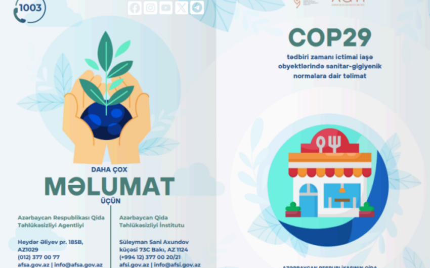 COP29 zamanı restoranlar qarşısında qoyulan tələblər - FOTO