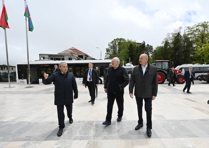 Prezidentlər Şuşada: Lukaşenkonun Qarabağa hədiyyəsi - FOTOLAR 19 tr 3