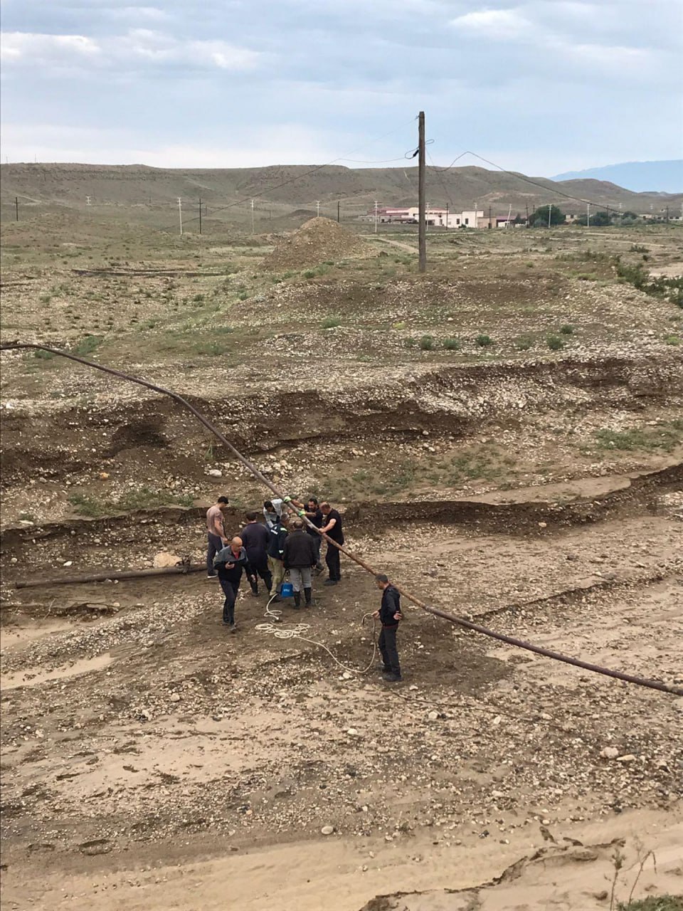 Goranboyda selin yaratdığı fəsadlar: 20 ev, 200 hektar ərazi... - FOTO / VİDEO