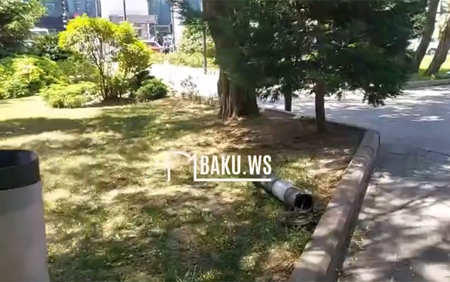 Bakıda parkdan götürülən skamyalarla bağlı açıqlama - VİDEO