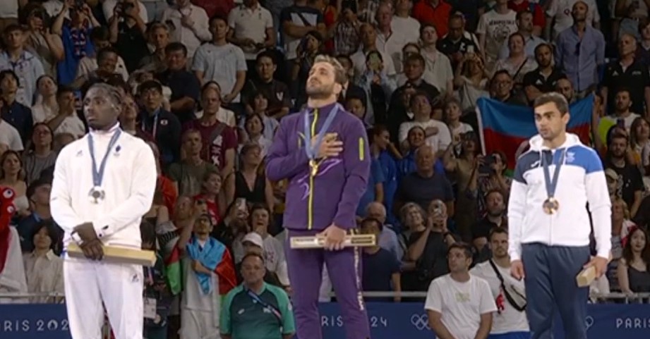 Parisdə Azərbaycan himni səsləndi - VİDEO