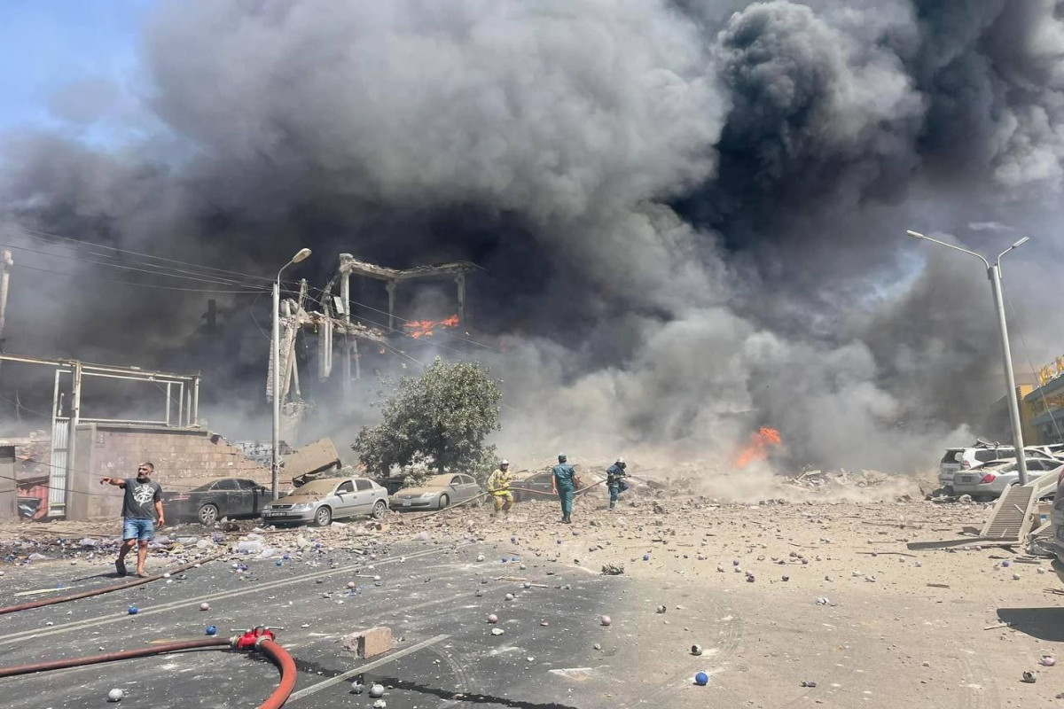 İrəvanda su elektrik stansiyasında yanğın başlayıb