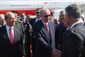 Ərdoğan Şimali Kiprdə səfərdədir - FOTO