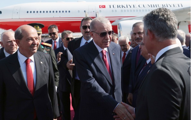 Ərdoğan Şimali Kiprdə səfərdədir - FOTO