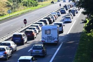 Novxanıda böyük tıxac yarandı