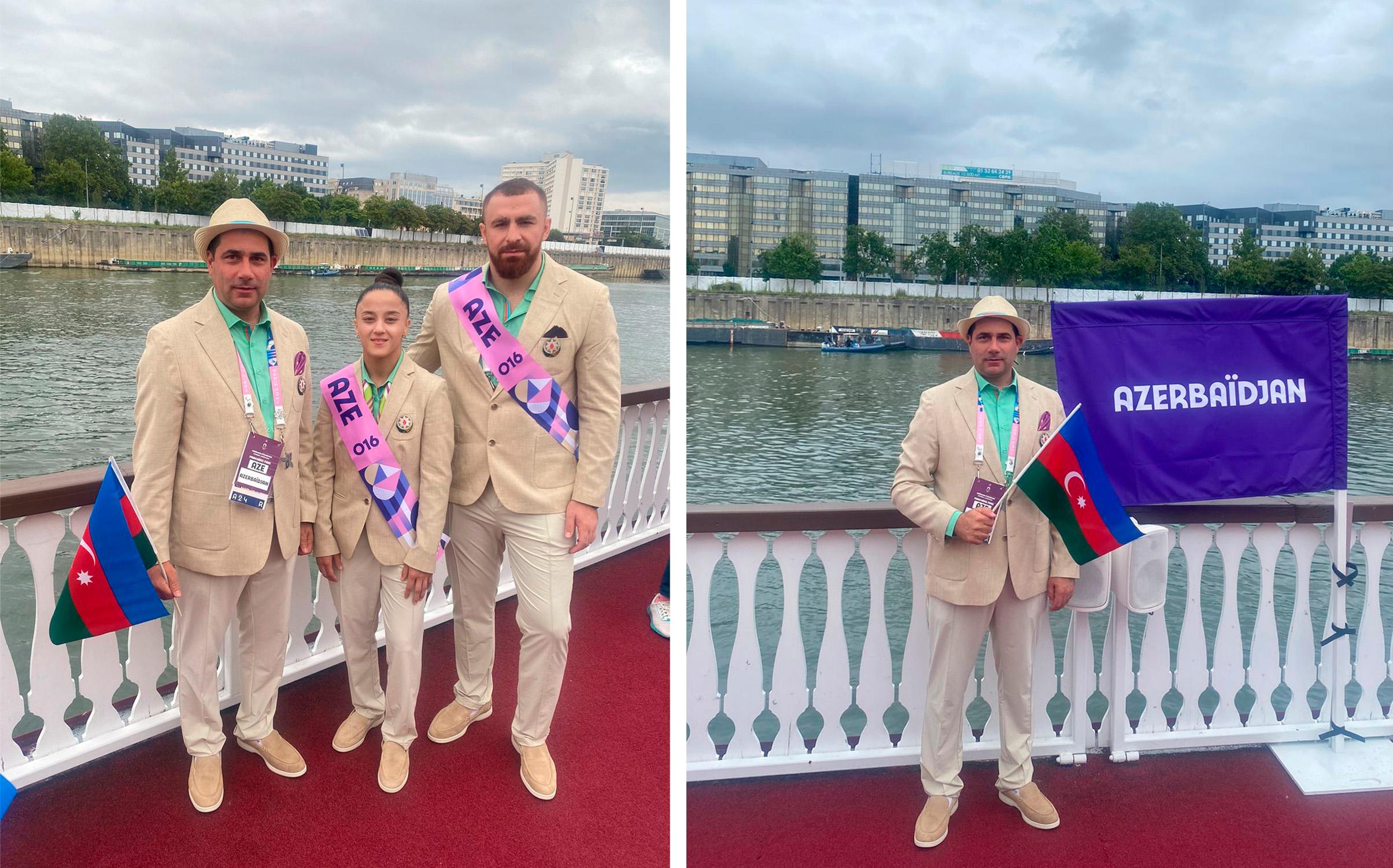 Paris-2024: Azərbaycan nümayəndə heyəti açılış mərasimində paraddan keçib