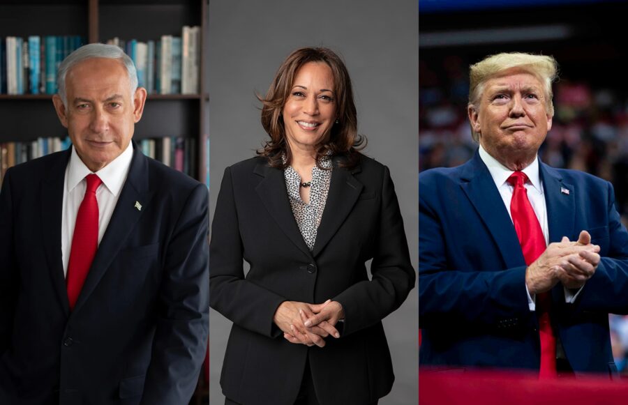 netanyahu harris tramp