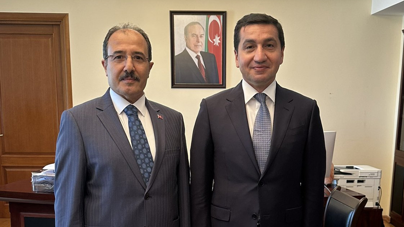 Hikmət Hacıyev Türkiyə səfiri ilə görüşdü - FOTO