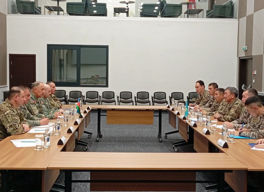 Kərim Vəliyev Qazaxıstanda həmkarı ilə görüşdü - FOTO