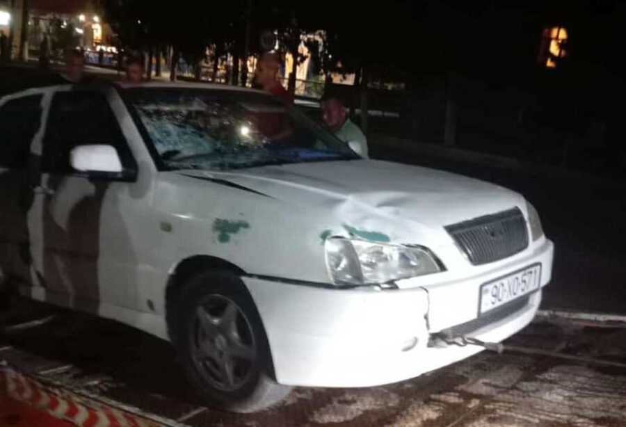 Əməkdar müəllimi maşın vurub öldürdü - FOTO