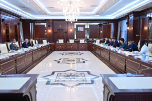 Qazaxıstan Parlamenti Senatının nümayəndə heyəti Milli Məclisdə - FOTO