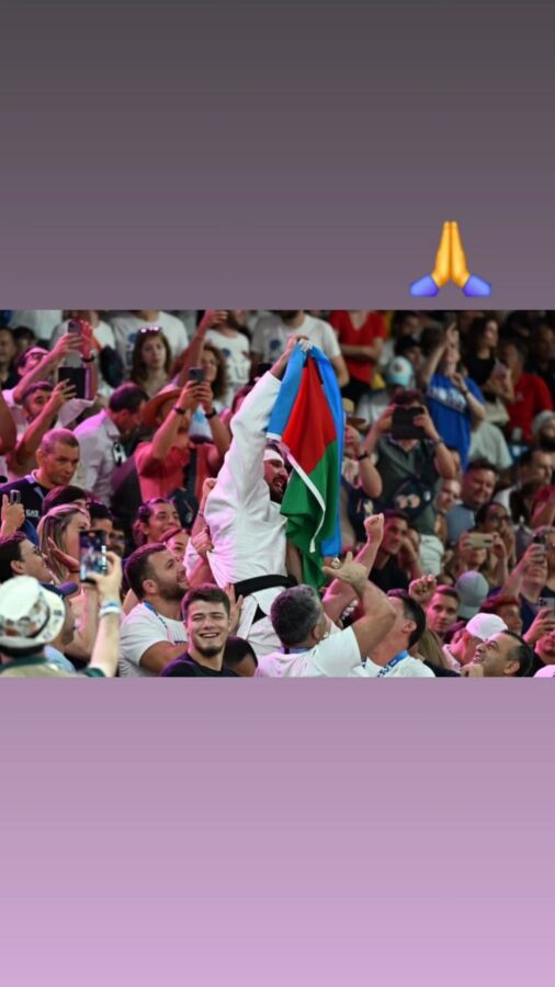 Leyla Əliyeva Zelim Kotsoyevin çempion olması ilə bağlı paylaşım etdi - FOTOLAR