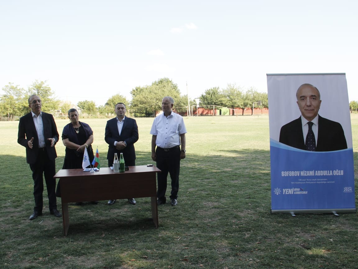 Nizami Səfərov növbəti dəfə seçicilərlə görüşdü - FOTOLAR