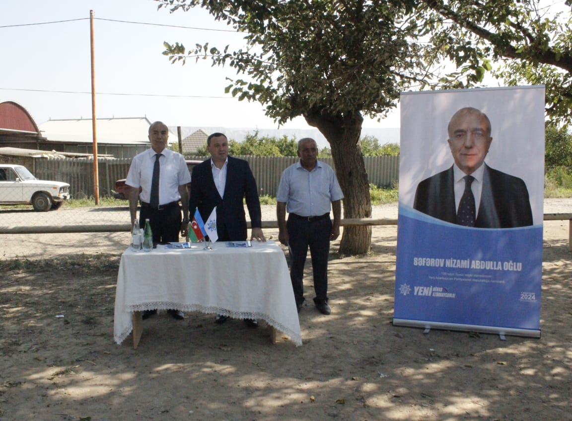 Nizami Səfərov növbəti dəfə seçicilərlə görüşdü - FOTOLAR