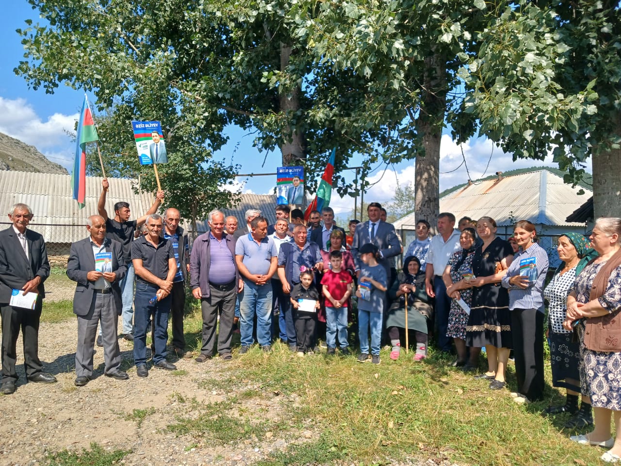 Çobankənd sakinləri Əziz namizədi belə qarşıladı - FOTOLAR