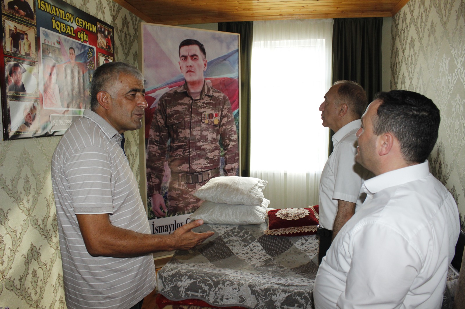 Nizami Səfərov şəhid ailələrini ziyarət etdi - FOTOLAR