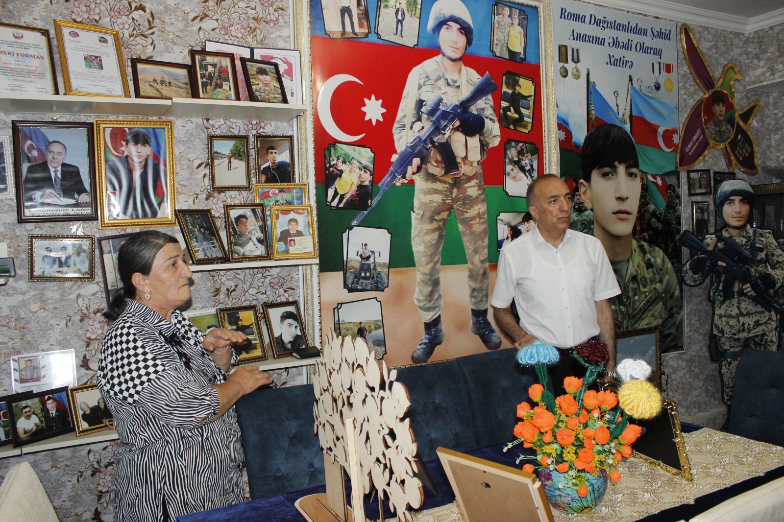 Nizami Səfərov şəhid ailələrini ziyarət etdi - FOTOLAR