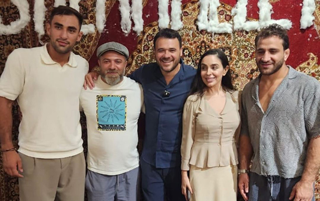 Leyla Əliyeva Hidayət və Zelimlə görüşdü - VİDEO