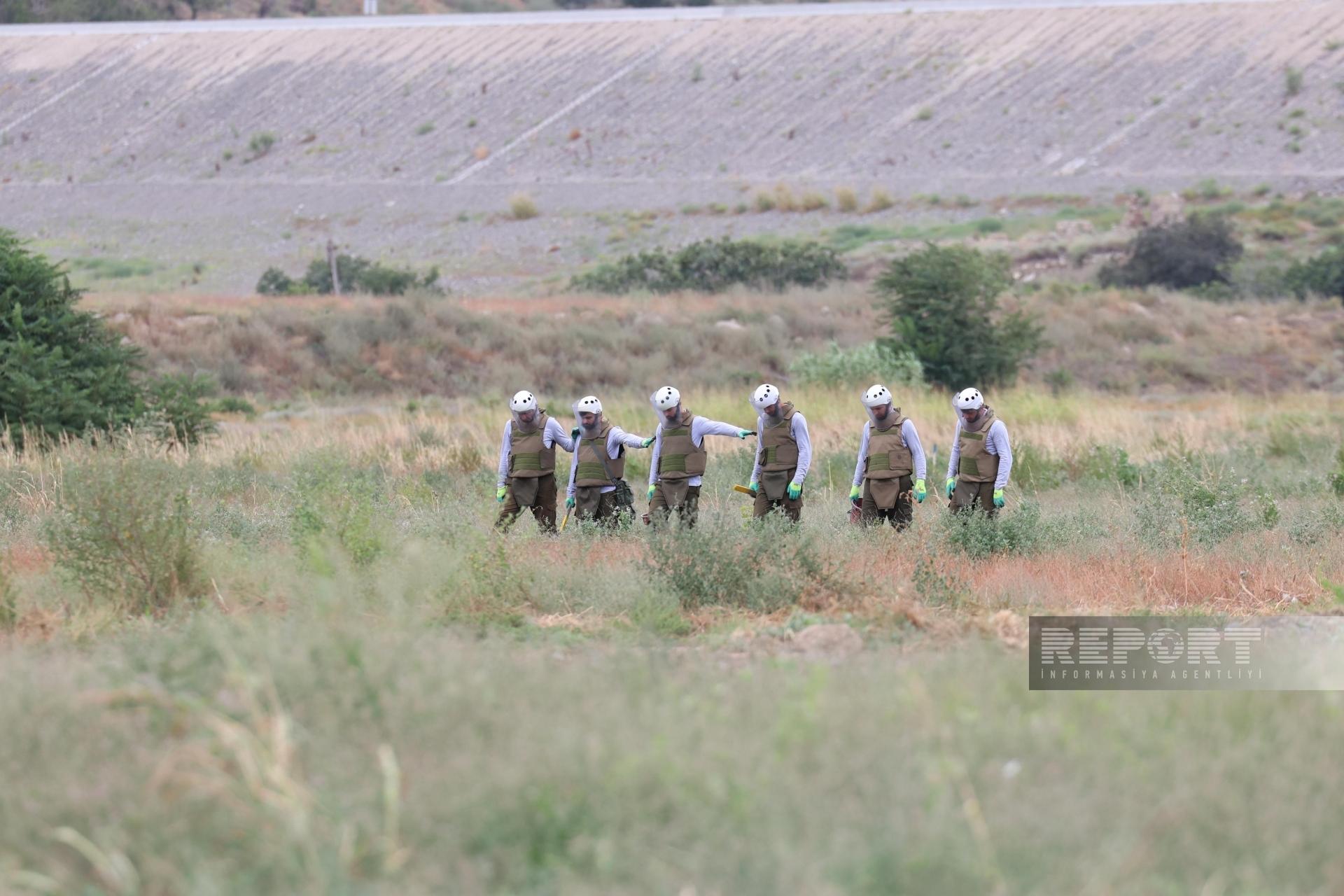 Azərbaycanda minatəmizləmə işlərində daha bir ilk - FOTOLAR