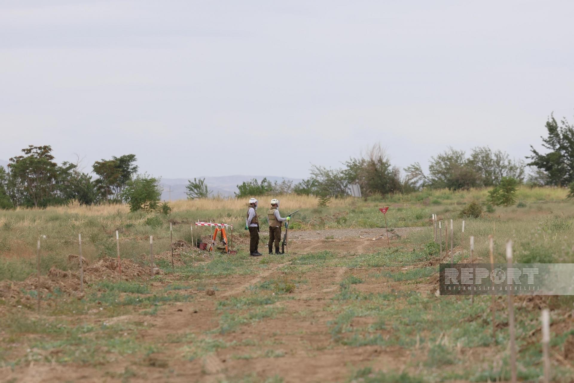 Azərbaycanda minatəmizləmə işlərində daha bir ilk - FOTOLAR
