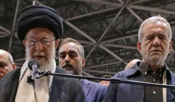 Pezeşkian Xameneinin yanında ağladı - FOTO