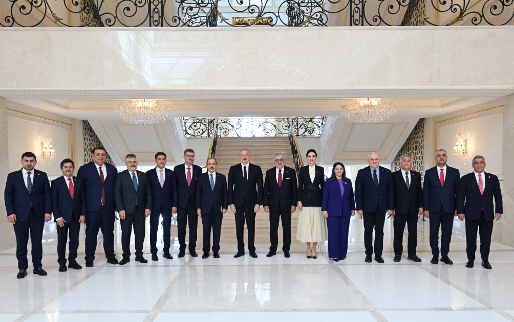 Prezident TBMM-nin nümayəndə heyətini qəbul etdi - FOTO