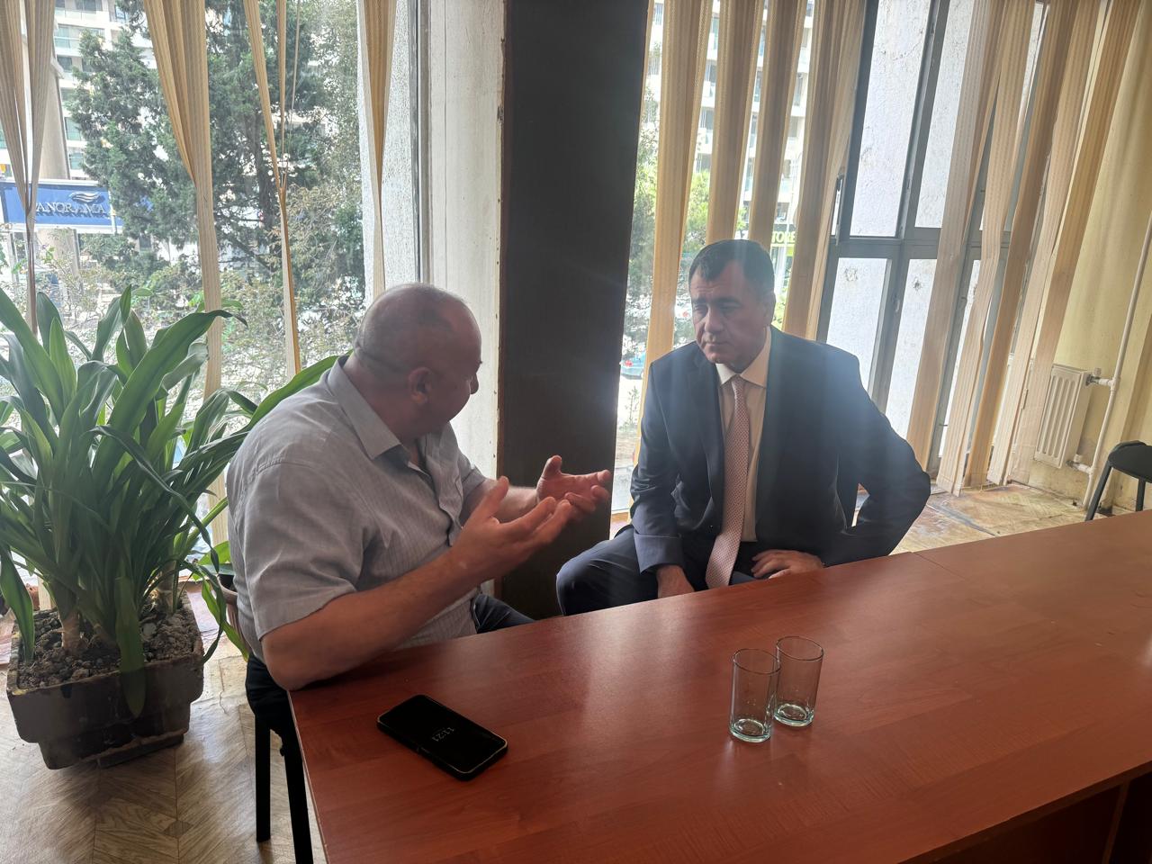 Qüdrət Həsənquliyev seçicilərlə görüş keçirdi - FOTOLAR