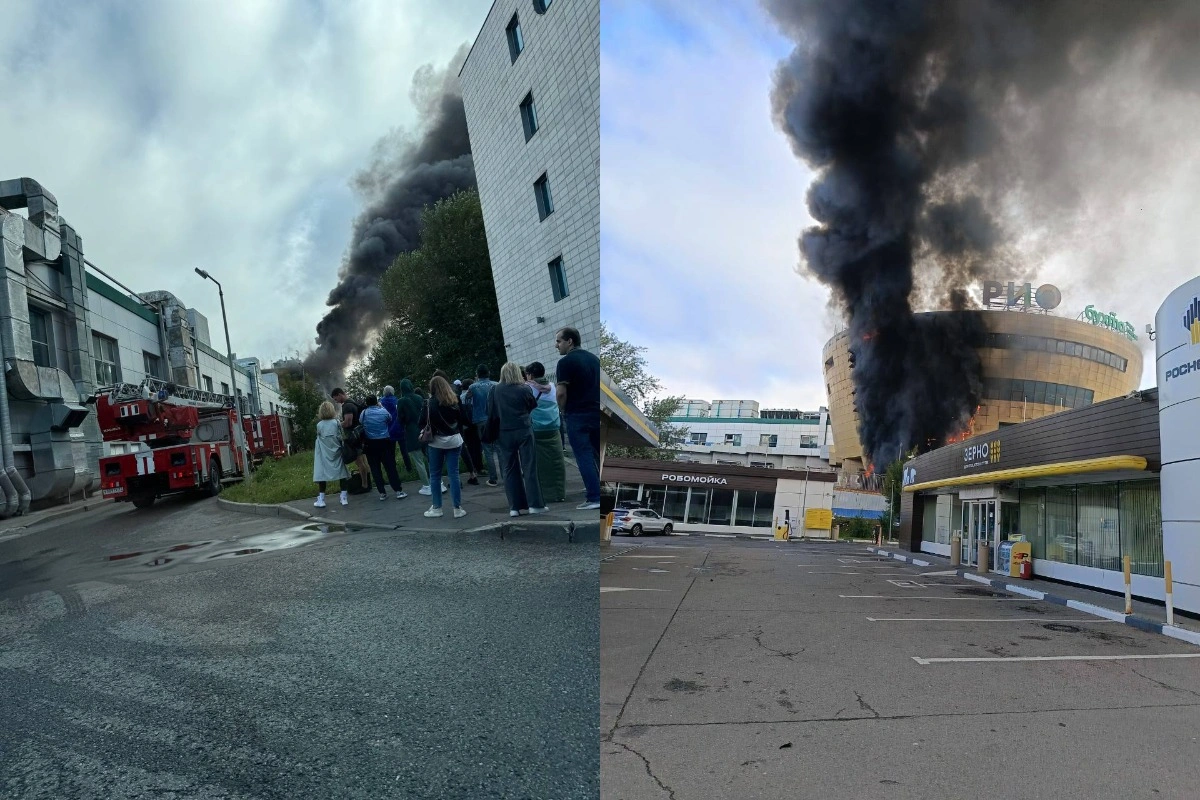 Yanan ticarət mərkəzi erməni biznesmenin imiş - VİDEO