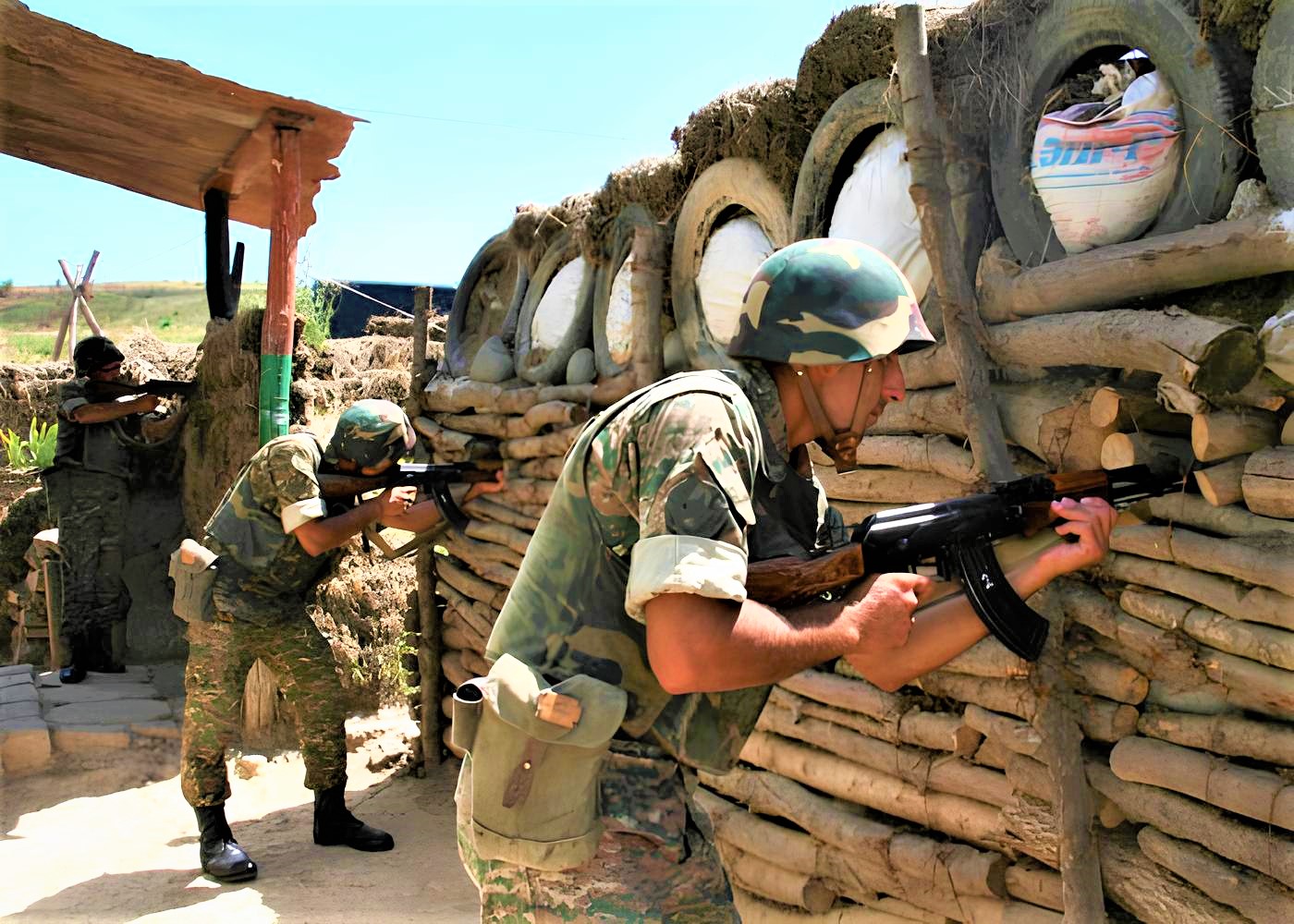 Sərhəddə silahlar susmadı - MN daha bir məlumat yaydı 1 Ermeni esger ordu ates 11111